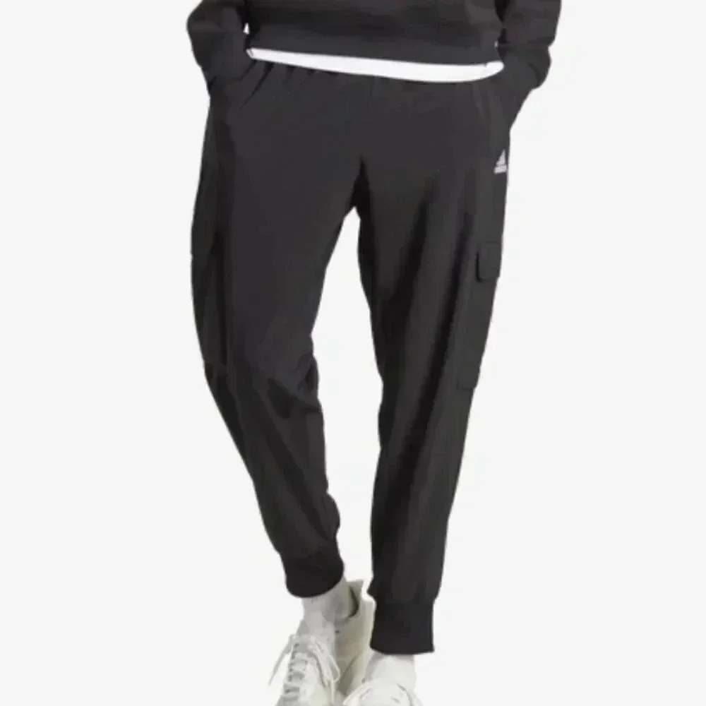 Adidas Aeroready Size L Black White Pants Athletic Performance Athleisure